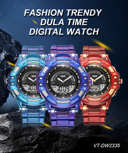 Vente en gros sur mesure Montre numérique analogique pour homme à la mode Calendriers de sport en plein air Montre numérique pour enfants - Product Image 4