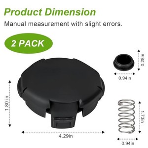 Tapa de Repuesto para Cabezal de Recortadora Echo Speed Feed 400 SRM 210/SRM 225/SRM 230/SRM 250/SRM 2100 X472000070 - Product Image 2