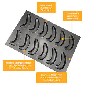 ถาดอบขนมคุณภาพสูง ปลอดภัยต่ออาหาร ไม่ติดกระทะ แบบมืออาชีพ 12 หลุม รูปทรง<span class=keywords><strong>กล้วย</strong></span> สำหรับ<span class=keywords><strong>เค้ก</strong></span> มัฟฟิน คัพเค้ก ใช้กับเตาอบอุตสาหกรรม - Product Image 3