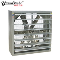 Ventilateur d'extraction industriel, 1100/43 pouces, avec emplacement pour cadre extérieur, pour élevage de volaille, de poulet, Type boîte