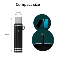 Briquet électrique coupe-vent rechargeable USB-C à allumage par soufflage d'air, allume-cigare par bobine chauffante pour banques d'alimentation et téléphones