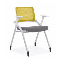 Chaises de salle de conférence modernes avec tablette intégrée, chaises de bureau pliantes, chaises empilables pour écoles et invités, et chaises de réception