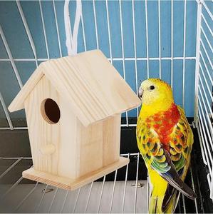 Nichoir en bois transparent pour extérieur, pour passeroïdes, oiseaux bleus et colibris, avec fixation murale ou suspendu - Product Image 5