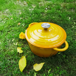 Cocotte en fonte émaillée en gros, pot à soupe, fabrication chinoise, design classique, matériau métallique, quantité minimale de commande 100 pièces - Product Image 3