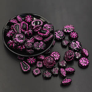 Retro <b>Acrylic</b> Loose <b>Beads</b> Diy Mixed Models Loose Beading CostumeJewelry Beading Accessories - Product Image 1