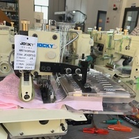 JOCKY JK1425PTV-DD Machine à coudre multi-aiguilles pour tissu textile Machine à plisser les jupes pour tissu