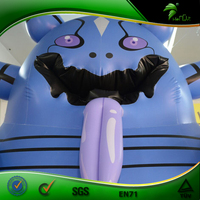 Monstre gonflable géant 3D dessin animé XXXL 3m H Ballon gonflable d'anime japonais pour défilé à l'hélium