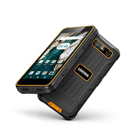 Smartphone robuste mini 4 pouces Android 14 IP68 étanche 4 Go + 64 Go Octa Core 4G LTE avec caméra de vision nocturne
