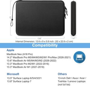 Étui rigide pour ordinateur portable pour <span class=keywords><strong>MacBook</strong></span> <span class=keywords><strong>Air</strong></span> <span class=keywords><strong>13</strong></span> <span class=keywords><strong>pouces</strong></span> 2026 M5/M4/M3/<span class=keywords><strong>M2</strong></span>/M1, <span class=keywords><strong>MacBook</strong></span> Neo A18 Pro/M3 2024, A2918, A2992, A2779, A2442 - Product Image 2