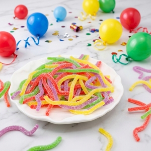 Festival de Compras: Caramelos de Goma Innovadores con Forma de Fideos, Dulces de Frutas Multicolor, Venta al por Mayor y Exportación a Granel - Product Image 1