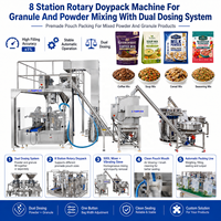 Machine d'emballage pour sachets Doypack de préparations culinaires, granulés, grains de café, flocons de maïs, légumineuses, aliments pour animaux, haricots, poudre de cacao et fèves