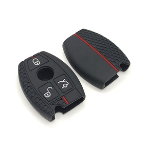 Porte-clés de voiture en silicone créatif à motif nid d'abeille pour <span class=keywords><strong>Mercedes</strong></span> Benz Classe E avec <span class=keywords><strong>protection</strong></span> et décoration - Product Image 1