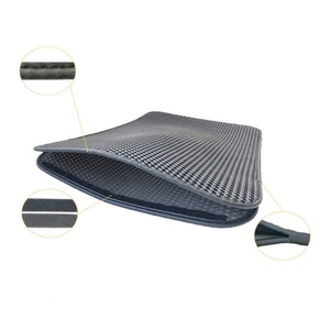 Waterproof Light Weight Double Layer Pet Feeding Mat <b>Cat</b> <b>Litter</b> Trapper Mat - Product Image 2