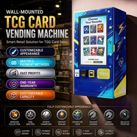 Distributeur automatique de cartes TCG à vendre avec armoire murale compacte et lecteur de cartes pour les magasins de jeux et les centres commerciaux
