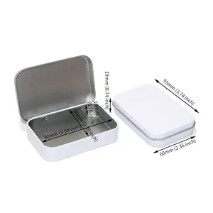 Hình chữ nhật nhỏ vuông kẹo <span class=keywords><strong>tin</strong></span> trường hợp con kháng bản lề hộp thiếc bao bì tùy chỉnh in ấn kim loại bạc hà tins hộp - Product Image 1