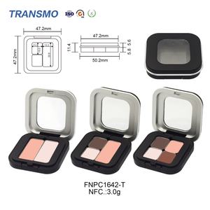 พาเลทอายแชโดว์ 4 ช่อง รุ่นขายดีปี 2025  แบบกำหนดเองได้  บรรจุภัณฑ์เปล่าทรงสี่เหลี่ยม สำหรับใส่เครื่องสำอางแบบใช้แล้วทิ้ง - Product Image 2