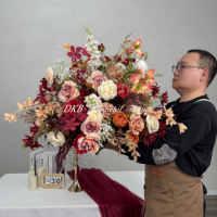 Centros de Mesa Florales de Seda Artificiales Grandes de 90 cm, Nuevos, al por Mayor, para Decoración de Bodas y Regreso a Clases, Hechos a Mano