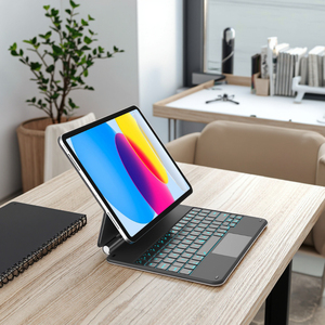 Clavier Magique <span class=keywords><strong>en</strong></span> <span class=keywords><strong>Gros</strong></span> pour <span class=keywords><strong>iPad</strong></span> (A16) 11e Génération avec Touches Rétroéclairées et Pavé Tactile, <span class=keywords><strong>Étui</strong></span> Clavier Ultra Fin - Product Image 1