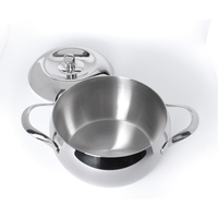 Ensemble de casseroles en acier inoxydable 304 en forme de pomme, avec poignée anti-brûlure, compatible induction, personnalisable