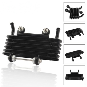 Refroidisseur d'huile pour moto à 5 rangées avec support, compatible avec Suzuki, Yamaha, GY6 125, pièces de moteur universelles - Product Image 1
