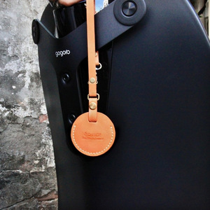 Gogoro <b>key</b> pouch lanyard <b>key</b> <b>ring</b> round charm leather <b>key</b> <b>bag</b> hook rope - Product Image 3