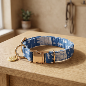 Luxury Elegant Durable Cotton Comfortable Dog & <b>Cat</b> Collar-Personalized Soft Adjustable - Product Image 2