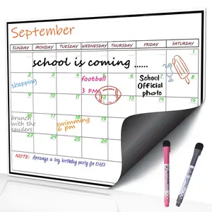 2024 Hot Sale Weekly Planner Magnet Whiteboard Paper Fridge Magnet Product Magnetic Calendar For Refrigerator Fridge