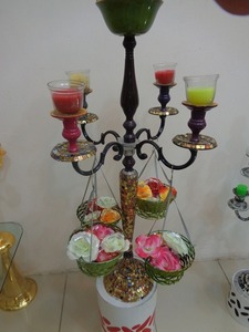 Candelabro decorativo para mesa de boda, soporte de Metal y acrílico - Product Image 3