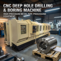 Machine de perçage profond CNC BTA TZK06-70 haute précision, contrôlée par PLC, fonction de trepannage, cylindre hydraulique, boîte de vitesses, servo