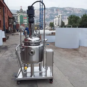 Stainless Steel Chemical Reactor Mixing Tank With Jacket Steam Electrical Heating Factory Sale