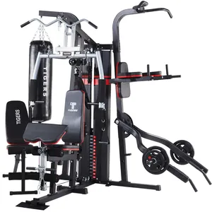 Accueil multi fonctionnel 4 station gym équipement de fitness machine de musculation