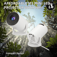 Projecteur LED Mini M5 OEM en Gros, Vidéoprojecteur Pico, Miroir d'Écran Wifi pour Téléphone Portable, Prix Bas, Utilisation Home Cinéma