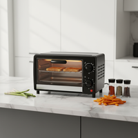 Four électrique multifonction mini portable avec minuterie de 60 minutes et 250 W ℃   Contrôle de température réglable pour la cuisson