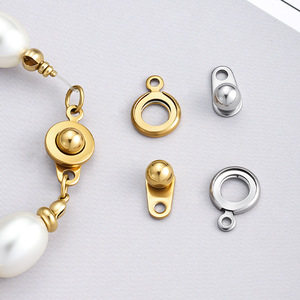 Stainless Steel Vacuum Plated Gold/Rose Gold/Black Swivel Snap Clasp for Jewelry DIY Pearl Bracelet &amp; Necklace <strong>Accessories</strong> - Product Image 2