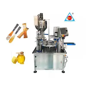 Easy to operate automatic filling honey into spoon sealing honey spoon filling and sealing machine