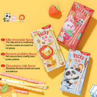 Vente en gros Bâtonnets de biscuits Pocky 55g pour sandwich au chocolat Biscuits croustillants Collations japonaises