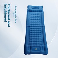Matelas de camping gonflable portable pour voiture, lit d'air extérieur avec sac de transport