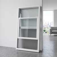 Fenêtres à double vitrage sur mesure résistantes Fenêtres à guillotine en PVC Fenêtres en vinyle durables