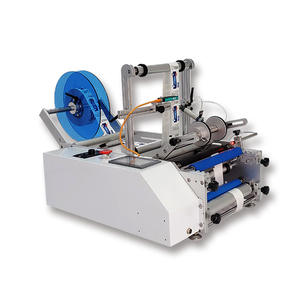 Machine d'autocollant de bureau semi-automatique étiqueteuse de bouteilles rondes - Product Image 5