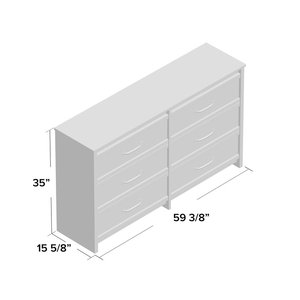 <span class=keywords><strong>Commode</strong></span> 8 tiroirs en bois, nouveau meuble de chambre à coucher, grand, moderne - Product Image 5