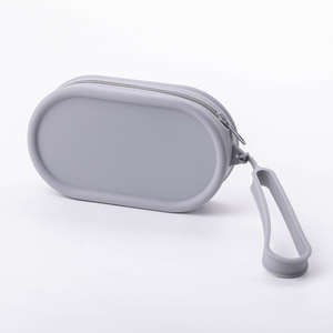 New Arrivals Small Silicone <b>Mini</b> Makeup Cosmetic <b>Pouch</b> Bag Minimalist Silicone Toiletry Bag RTS Bulk Mixed Order - Product Image 2