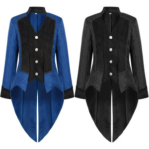 2023 hombres Medieval victoriano traje esmoquin caballeros Tailcoat gótico Steampunk gabardina Vintage traje abrigo para hombres - Product Image 1