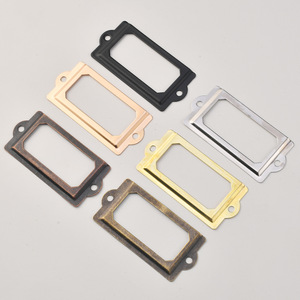 Metal <b>Frame</b> Rectangle 70x33mm Antique Bronze Red Bronze Yellow Bronze Silver <b>Black</b> Rose Gold Drawer Decoration Durable Plated - Product Image 2