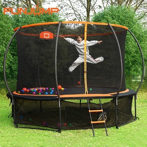 Hochleistungs-Rostschutz 12FT 14FT 15FT 16FT Outdoor-Trampolin-Gehäuse mit gebogenen Stangen und Leiter - Product Image 4