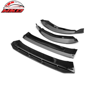 Lèvre de pare-chocs avant compatible avec Honda Accord 2023-2025 IKON V1 Style, imprimé fibre de carbone, PP 4 pièces, pièces auto de haute qualité, kit carrosserie - Product Image 6