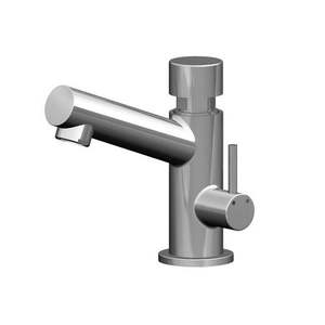 Mitigeur temporisé avec bec droit pour lavabo chromé - Product Image 1