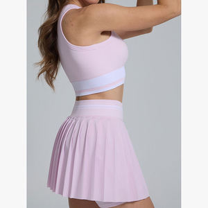 Nouvel Arrivage Ensemble de Fitness et Yoga pour Femme, Jupe de Sport Respirante Personnalisable, Taille Haute, Anti-Exposition, Amincissante, pour Tennis et Badminton - Product Image 2