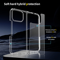 Coque arrière transparente de 2mm pour Google Pixel 10 Pro Fold Scratch Resistant Shockproof Protective Flip Cell Phone Cases