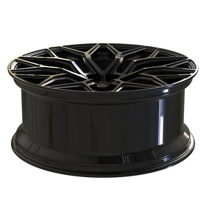 Rines Forjados Personalizados de 1 Pieza en Negro Brillante de 21x9.5 con Múltiples Radios para <span class=keywords><strong>Audi</strong></span> <span class=keywords><strong>Q6</strong></span> <span class=keywords><strong>2022</strong></span> - Product Image 2