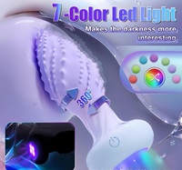 LOVE Plug anal électrique pour adultes avec vibration et rotation, en métal, étanche IPX7, couleur dégradée